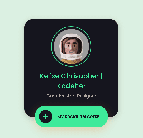 A new UI profile card with ease-in and smooth animations