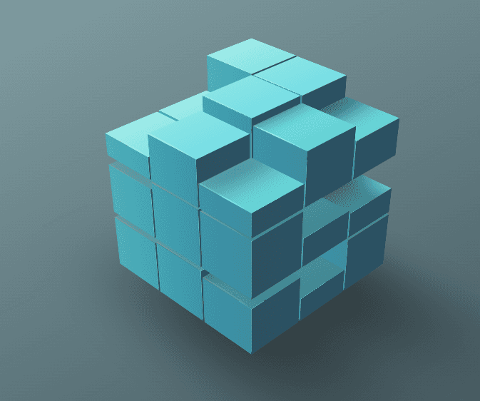 A UI 3d cube made with only CSS